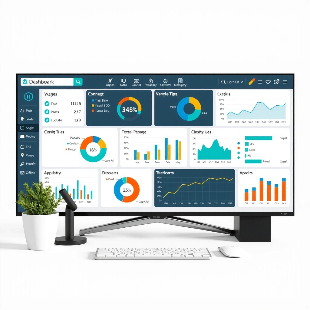 Before redesign - cluttered dashboard